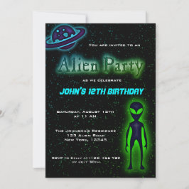 Invitación a la fiesta de cumpleaños para extranje
