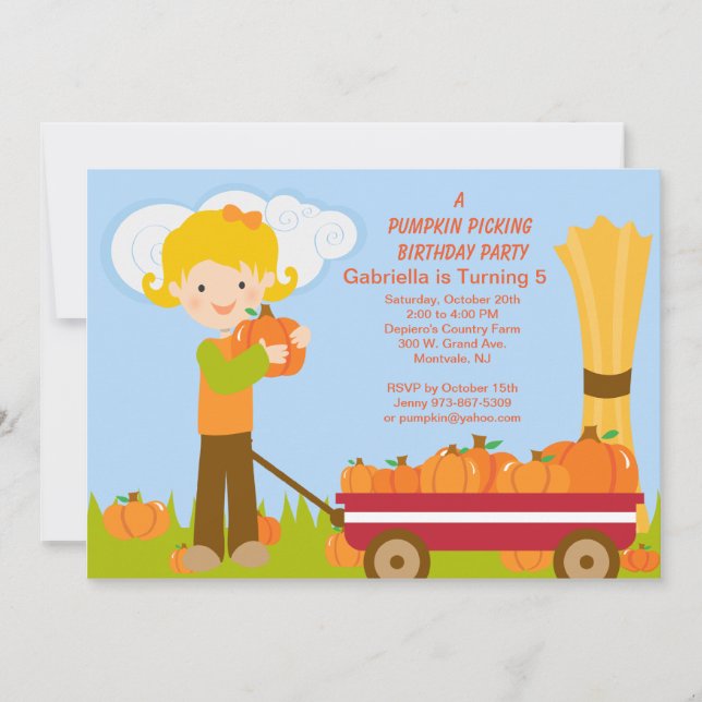 Invitación a la fiesta de cumpleaños para la selec (Anverso)