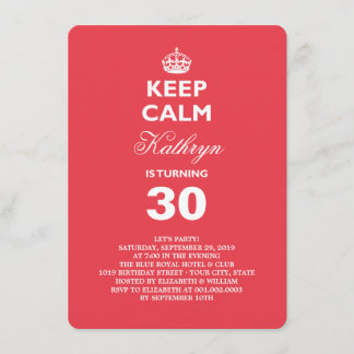 Invitación a la fiesta de cumpleaños para mantener