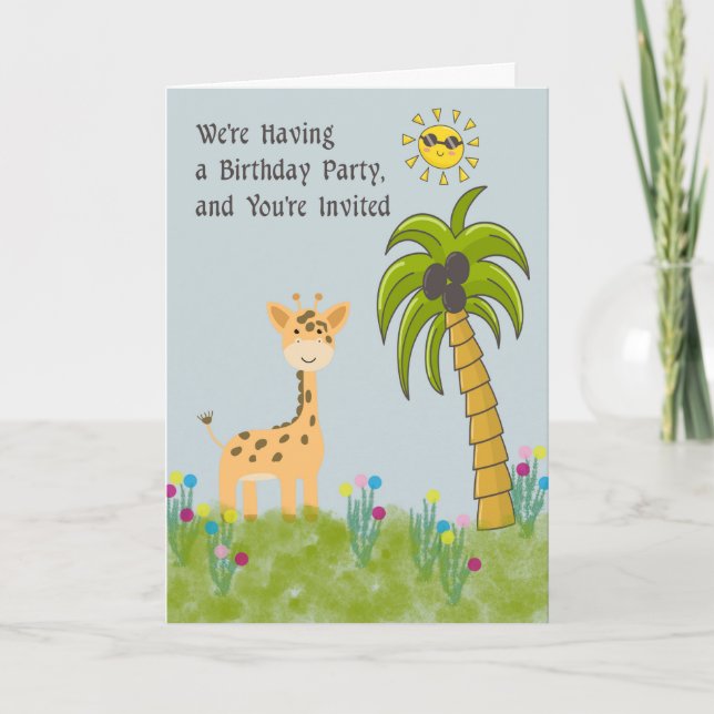 Invitación a la fiesta de cumpleaños, para un Fies (Anverso)