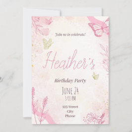 Invitación a la fiesta de cumpleaños - Personaliza