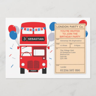 Invitación a la fiesta de cumpleaños personalizada