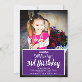 Invitación a la fiesta de cumpleaños personalizada