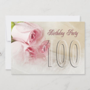 Invitación a la fiesta de cumpleaños por 100 años