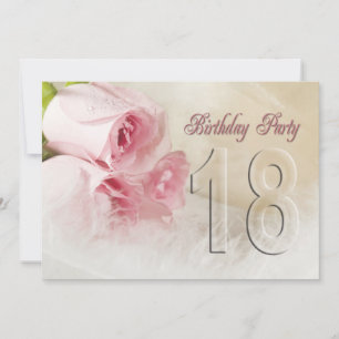 Invitación a la fiesta de cumpleaños por 18 años