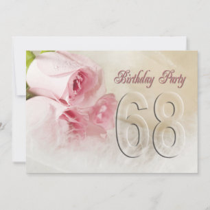 Invitación a la fiesta de cumpleaños por 68 años