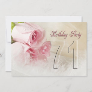 Invitación a la fiesta de cumpleaños por 71 años