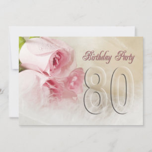 Invitación a la fiesta de cumpleaños por 80 años