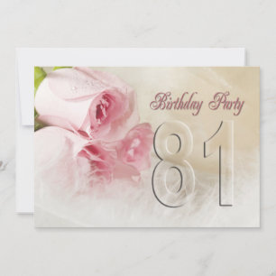 Invitación a la fiesta de cumpleaños por 81 años