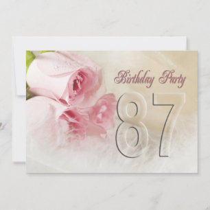 Invitación a la fiesta de cumpleaños por 87 años