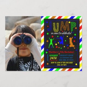Invitación a la fiesta de cumpleaños por puente fo