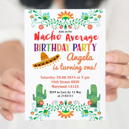 Invitación a la fiesta de cumpleaños promedio de N
