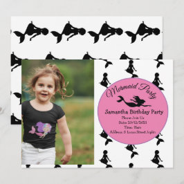 Invitación a la fiesta de cumpleaños púrpura de Si