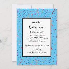 Invitación a la fiesta de cumpleaños Quinceanera b