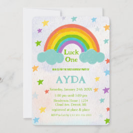 Invitación a la fiesta de cumpleaños Rainbow