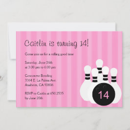 Invitación a la fiesta de cumpleaños - Rosa