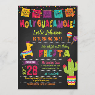 Invitación a la Fiesta de Cumpleaños Santo Guacamo