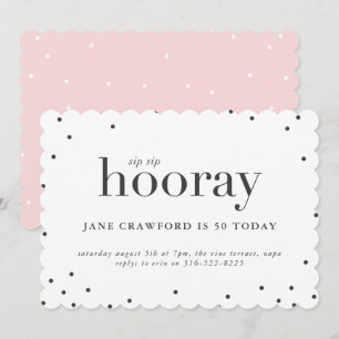 Invitación a la fiesta de cumpleaños Sip Sip Sip S