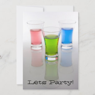 Invitación a la fiesta de cumpleaños/soltero