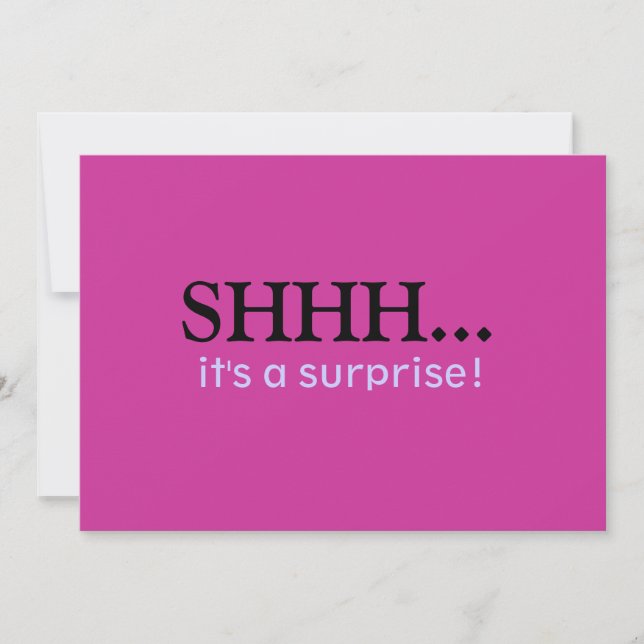 Invitación a la fiesta de cumpleaños sorpresa (Anverso)