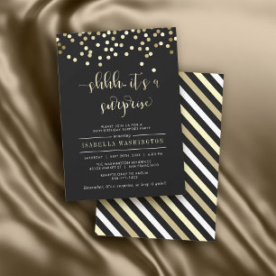 Invitación a la fiesta de cumpleaños sorpresa de G