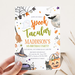 Invitación a la fiesta de cumpleaños Spooktacular