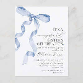 Invitación a la Fiesta de Cumpleaños Sweet Sixteen