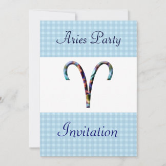 Invitación a la fiesta de cumpleaños temática de A