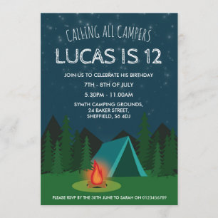 Invitación a la fiesta de cumpleaños temática de c