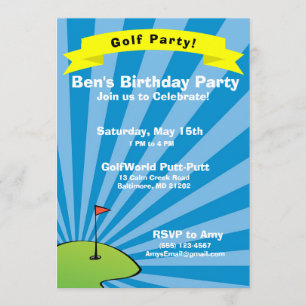 Invitación a la fiesta de cumpleaños temática de g