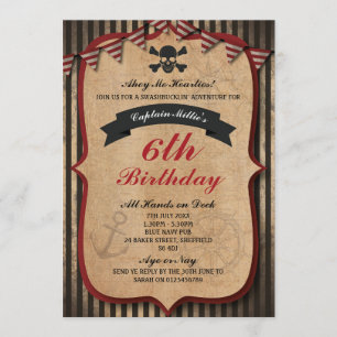 Invitación a la fiesta de cumpleaños temática de l