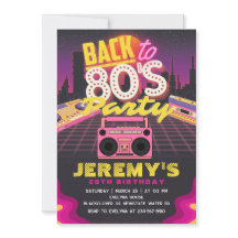 Invitación a la fiesta de cumpleaños temática de l