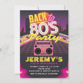 Invitación a la fiesta de cumpleaños temática de l