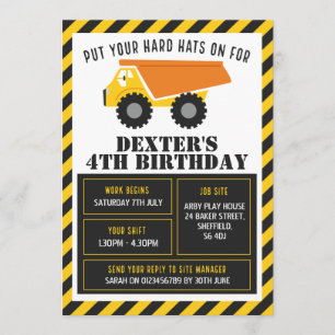 Invitación a la fiesta de cumpleaños temática de l