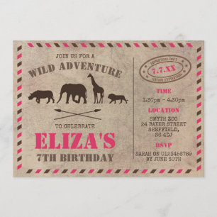 Invitación a la fiesta de cumpleaños temática de S