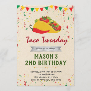 Invitación a la fiesta de cumpleaños temática de T