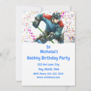 Invitación a la fiesta de cumpleaños temática del 