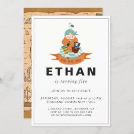 Invitación a la fiesta de cumpleaños temática del 