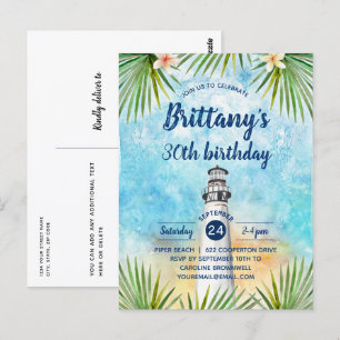 Invitación a la fiesta de cumpleaños temática en l