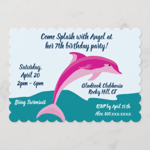 Invitación a la fiesta de cumpleaños temática para