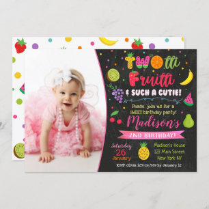 Invitación a la fiesta de cumpleaños Twotti frutti
