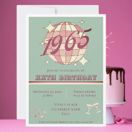 Invitación a la fiesta de cumpleaños vintage nacid