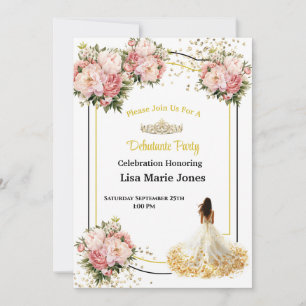 Invitación a la fiesta de debutante