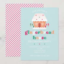 Invitación a la fiesta de decoración de casa de pa