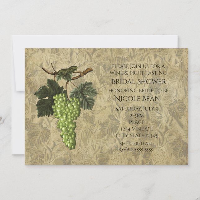 Invitación a la fiesta de degustación de frutas y  (Anverso)