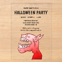 Invitación a la fiesta de demonios de Halloween