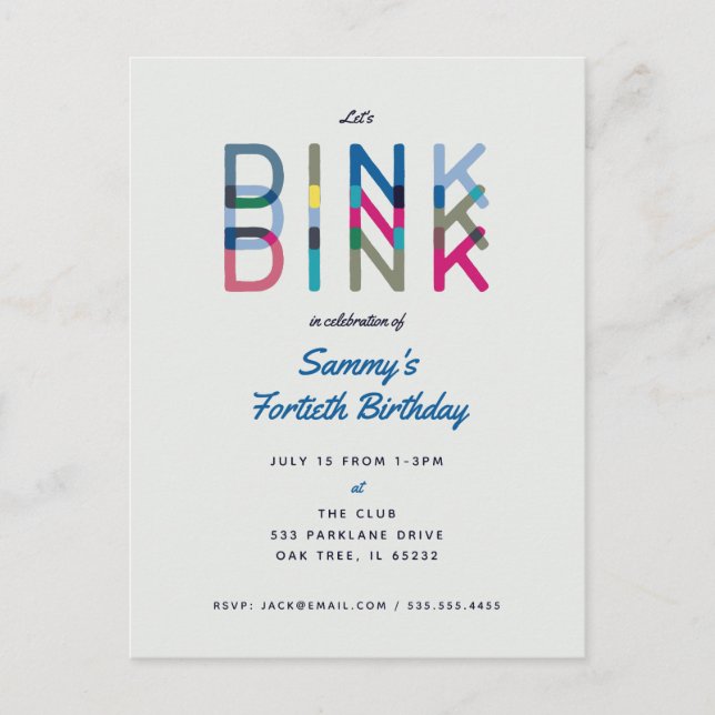 Invitación a la fiesta de deportes de Pickleball P (Anverso)