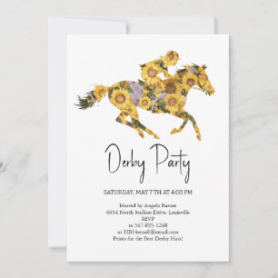 Invitación a la fiesta de Derby – Cabeza de caball