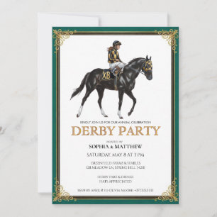 Invitación a la Fiesta de Derby Herradura Arte Flo