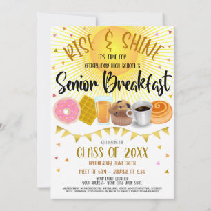 Invitación a la fiesta de desayuno para estudiante